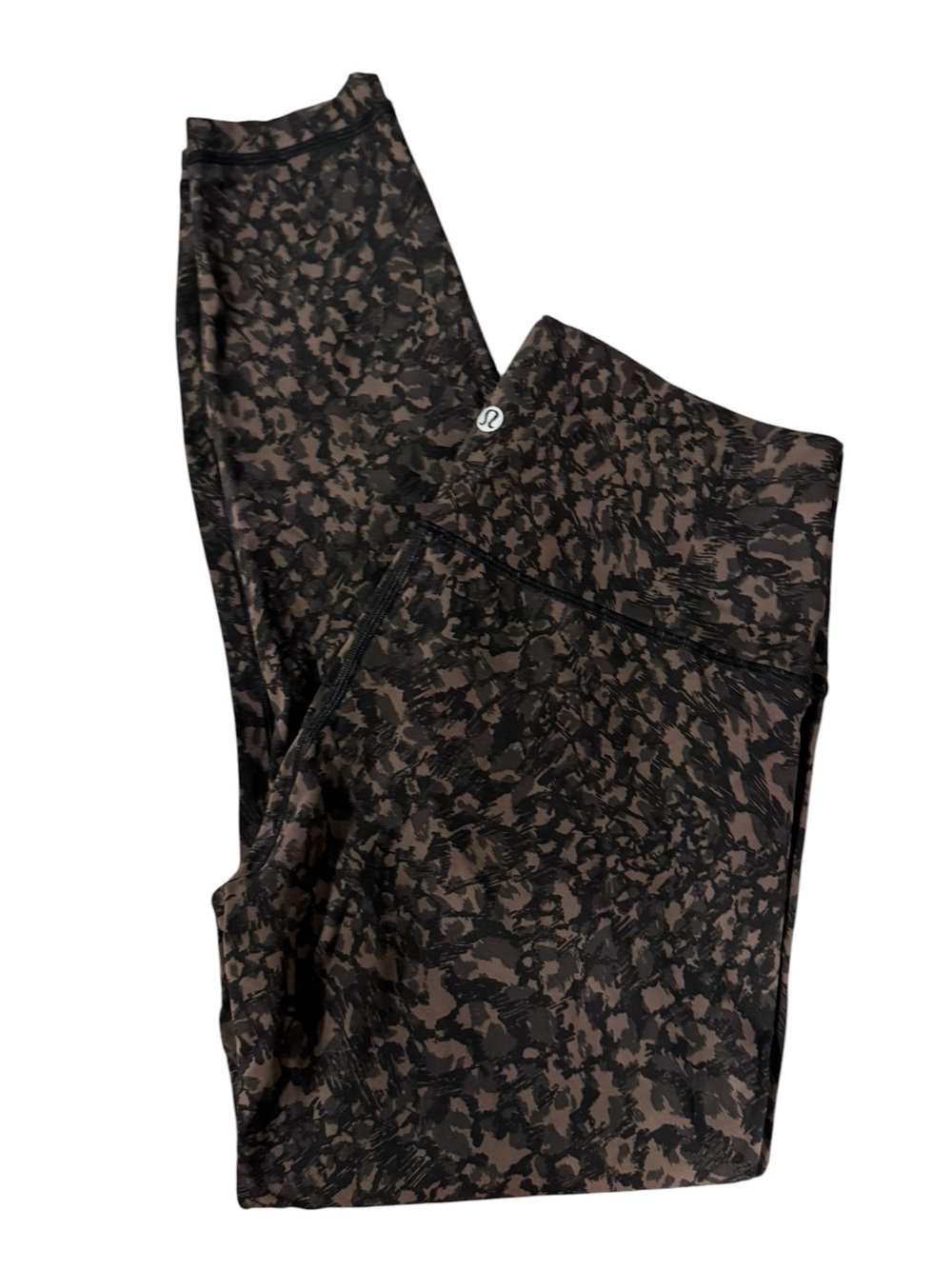 lululemon athletica Black and Brown Printed High-Rise Leggings